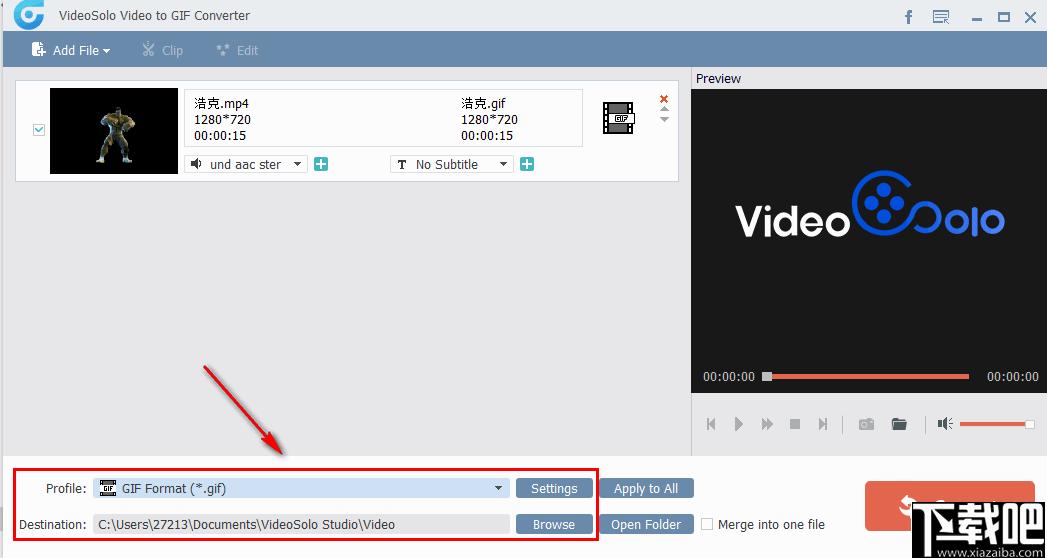 VideoSolo video to GIF Converter下载,视频转换,格式转换