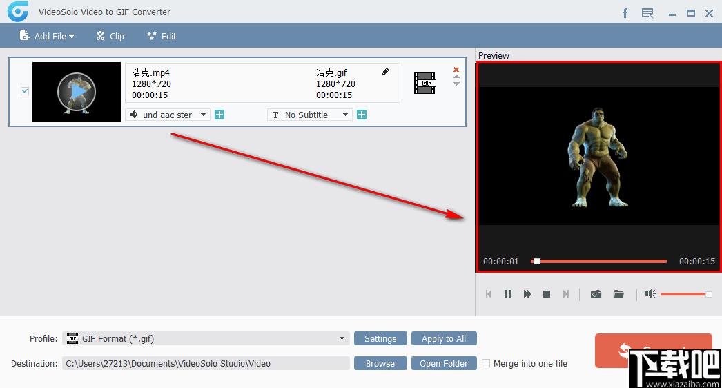 VideoSolo video to GIF Converter下载,视频转换,格式转换