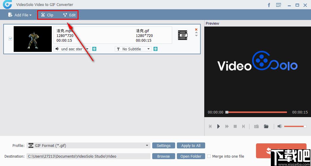VideoSolo video to GIF Converter下载,视频转换,格式转换